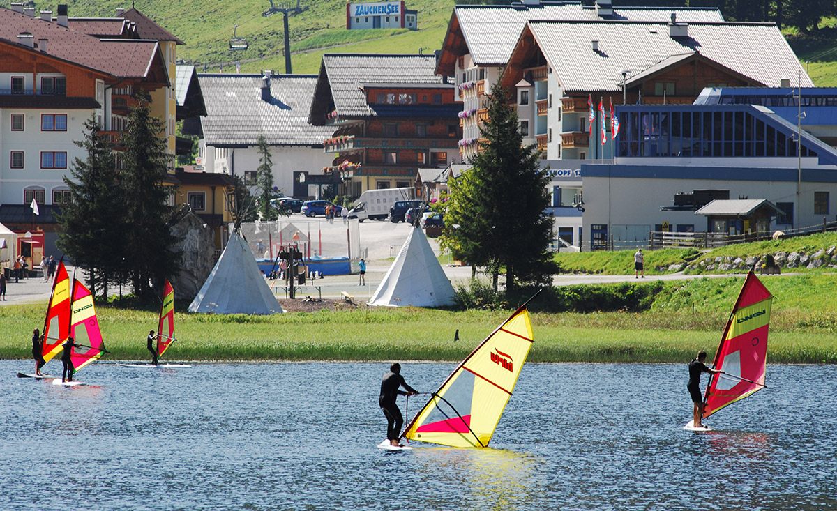 Sommerurlaub Surfen am Zauchensee